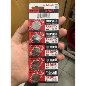 Vỉ 5 Viên Pin Maxell CR2025 3V Chính Hãng - Pin Cúc Áo Lithium Cho Đồng Hồ, Remote Ô Tô, Chìa Khóa Thông Minh