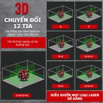 Máy cân bằng laser Máy Máy Bắn Cốt 12/16 tia ,Bóng Led Siêu Sáng , tự động san bằng mức Laser có sẵn ngoài trời — ảnh 3