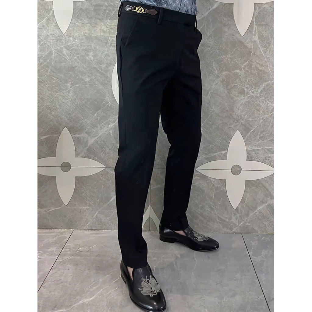 ⚡️[Hight Quality] Quần Âu Nam Nữ \/ Trouser Pants - Điểm Nhấn Tag Da 2 Bên Cao Cấp Đơn Giản