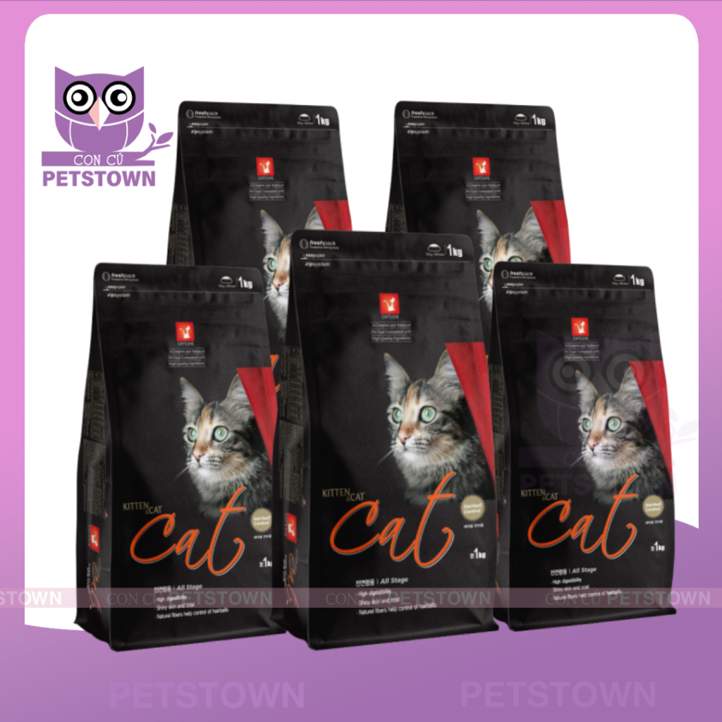 [5KG/COMBO ƯU ĐÃI] Thức ăn hạt Cho Mèo Mọi Lứa Tuổi Catsrang/Cat's Eye chính hãng