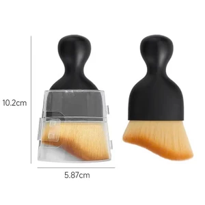 Chổi Cọ Quét Bụi Mini Đầu Cong Lông Mềm Vệ Sinh Nội Thất Ô Tô, Cọ Làm Sạch Khe Cửa Taplo Vô Lăng Tiện Lợi