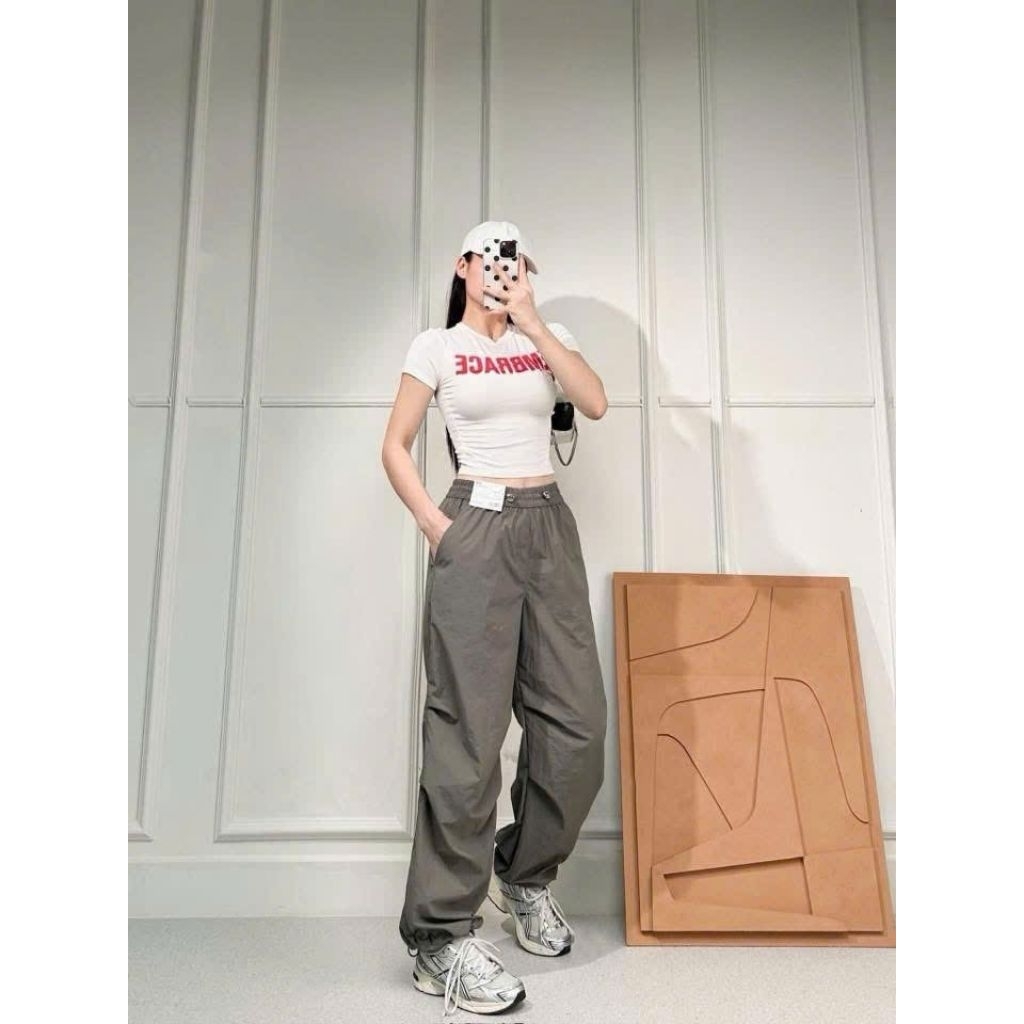 (BomoHouse) Quần gió 2in1 jogger + suông ú nì 2026 bigsize
