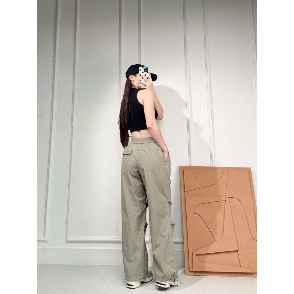 (BomoHouse) Quần gió 2in1 jogger + suông ú nì 2026 bigsize