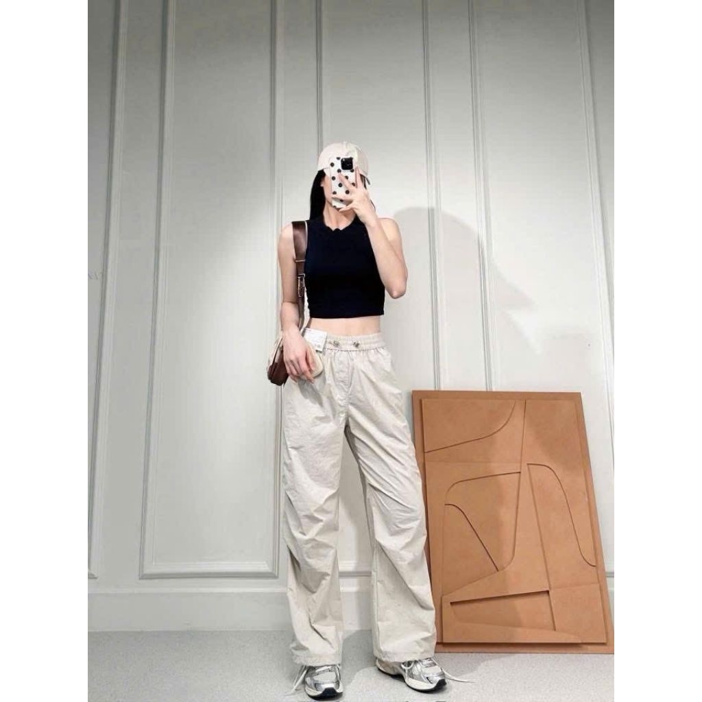 (BomoHouse) Quần gió 2in1 jogger + suông ú nì 2026 bigsize