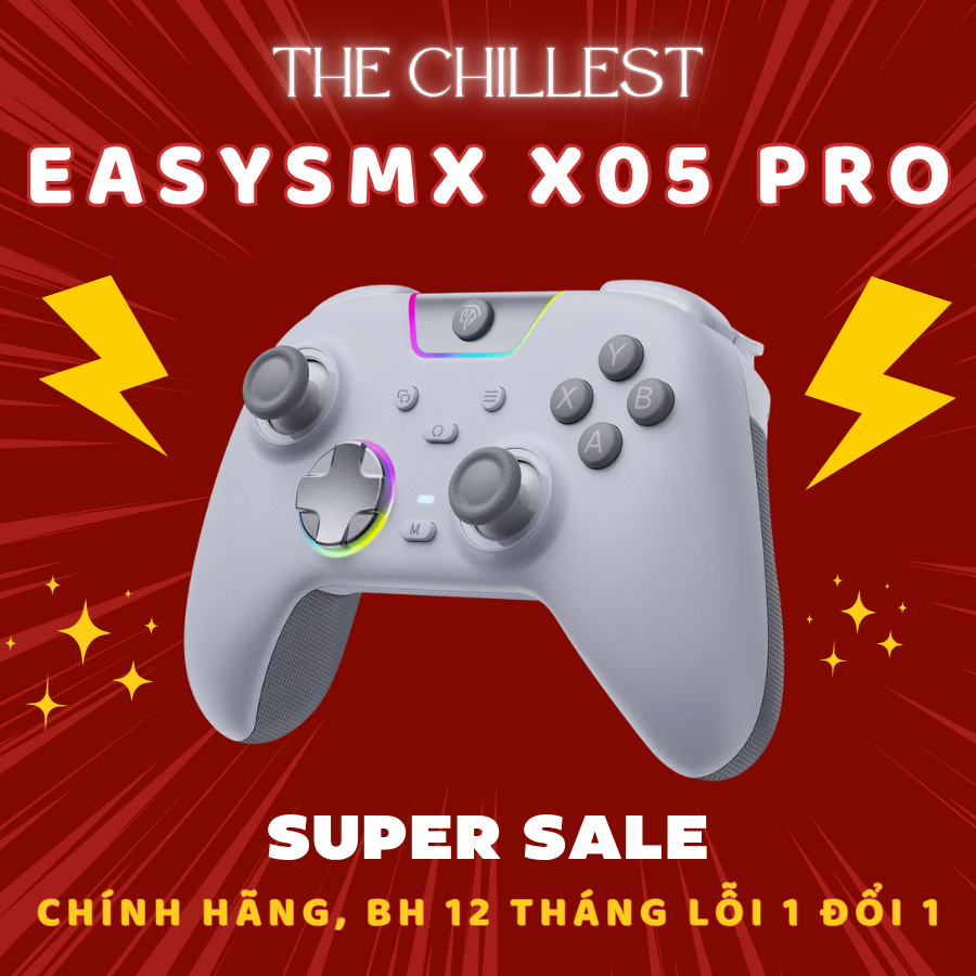 Tay cầm chơi game EasySMX X05 Pro – Joystick Hall Effect, Cò rung 2 tầng, Polling rate 1000Hz, chống ồn, BH 12T | BigBuy360 - bigbuy360.vn