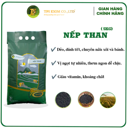 Gạo Nếp Than Loại 1 Dẻo Mềm Thơm Ngon - Nấu Xôi, Chè, Sữa Chua Nếp Cẩm