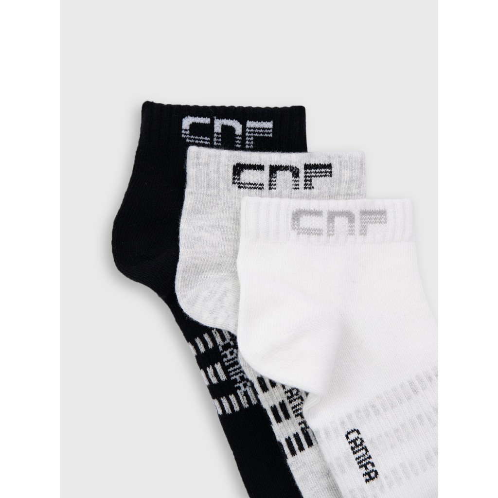 Pack 3 tất nam CANIFA cổ ngắn kháng khuẩn thoáng khí chống hôi chân 8AX26A006