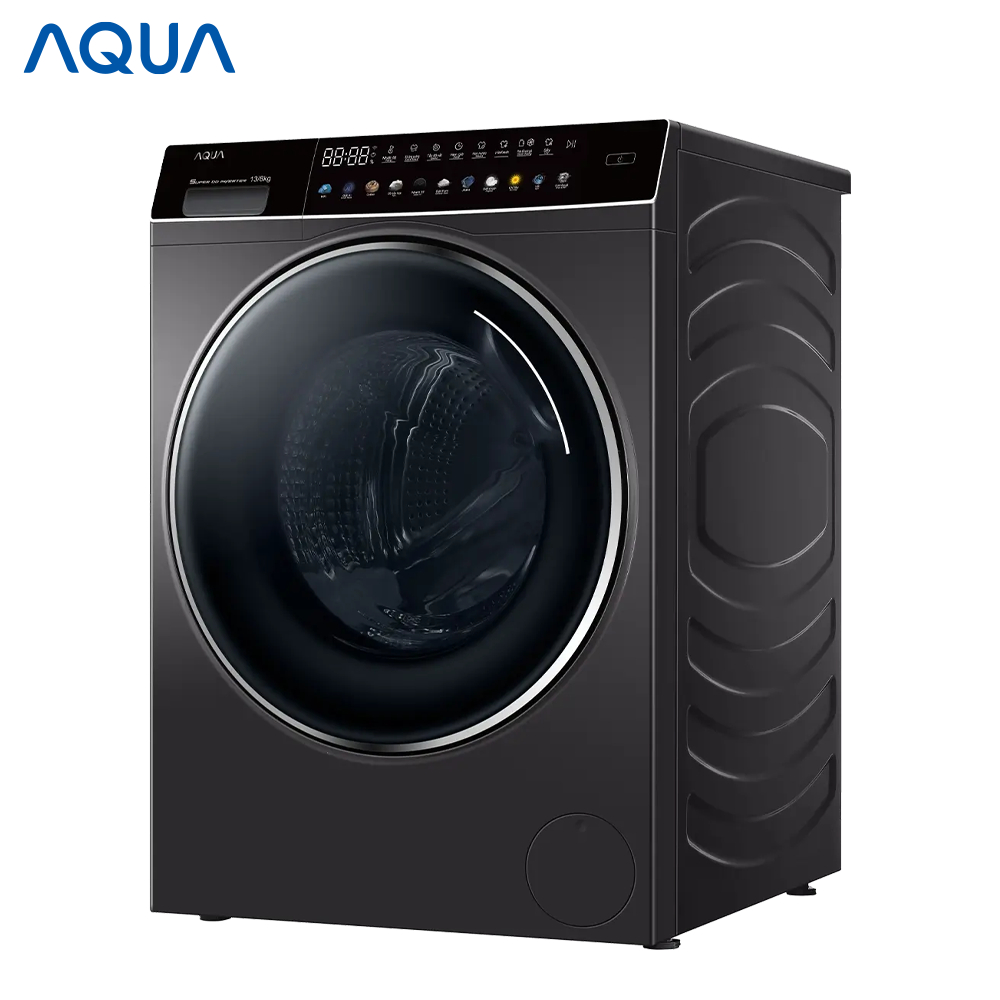 Máy giặt sấy cửa trước Aqua Inverter giặt 13KG - sấy 8KG AQD-DH1300H.PS - Miễn phí giao hàng toàn quốc - Hỗ trợ lắp đặt