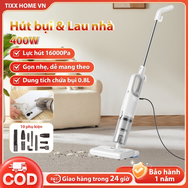 Tixx Máy hút bụi cầm tay có dây 16000PA tháo lắp tiện lợi nhỏ gọn dây dài 4m