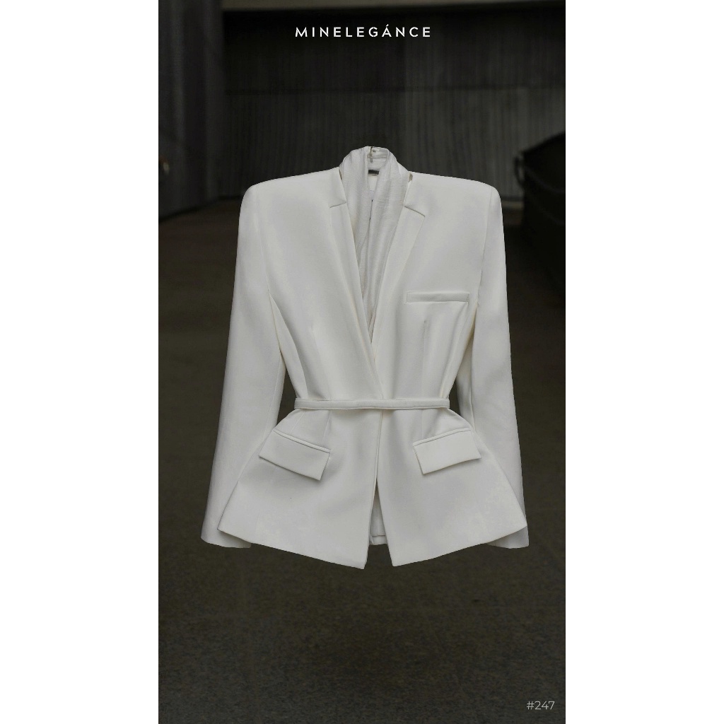 MINELEGÁNCE- SÉT VEST TIM CỔ KIỂU CÔNG SỞ, SANG TRỌNG - MIN247