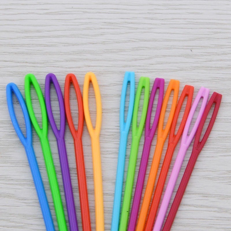 Set 4 kim khâu len bằng nhựa 5.5cm, 7cm, 9cm, 15cm |Tiệm Len Của Sam - Sam Crochet