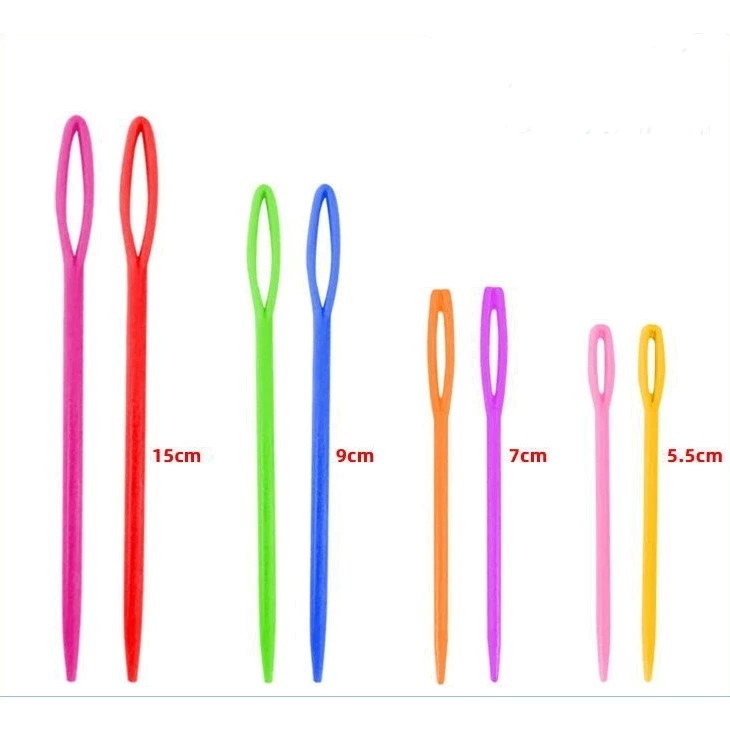 Set 4 kim khâu len bằng nhựa 5.5cm, 7cm, 9cm, 15cm |Tiệm Len Của Sam - Sam Crochet