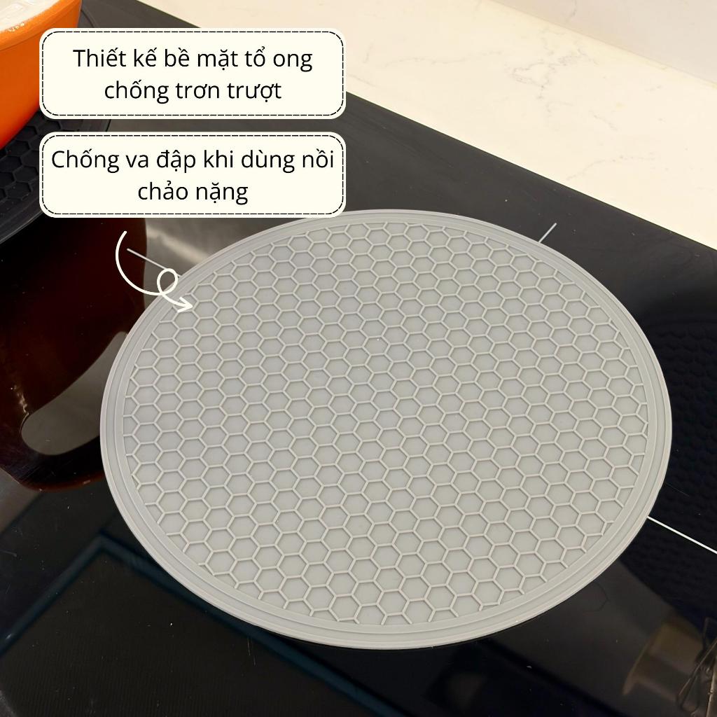 [CHÍNH HÃNG] Miếng lót bếp từ tròn Perfection by M chất liệu silicone chống xước đạt chuẩn FDA