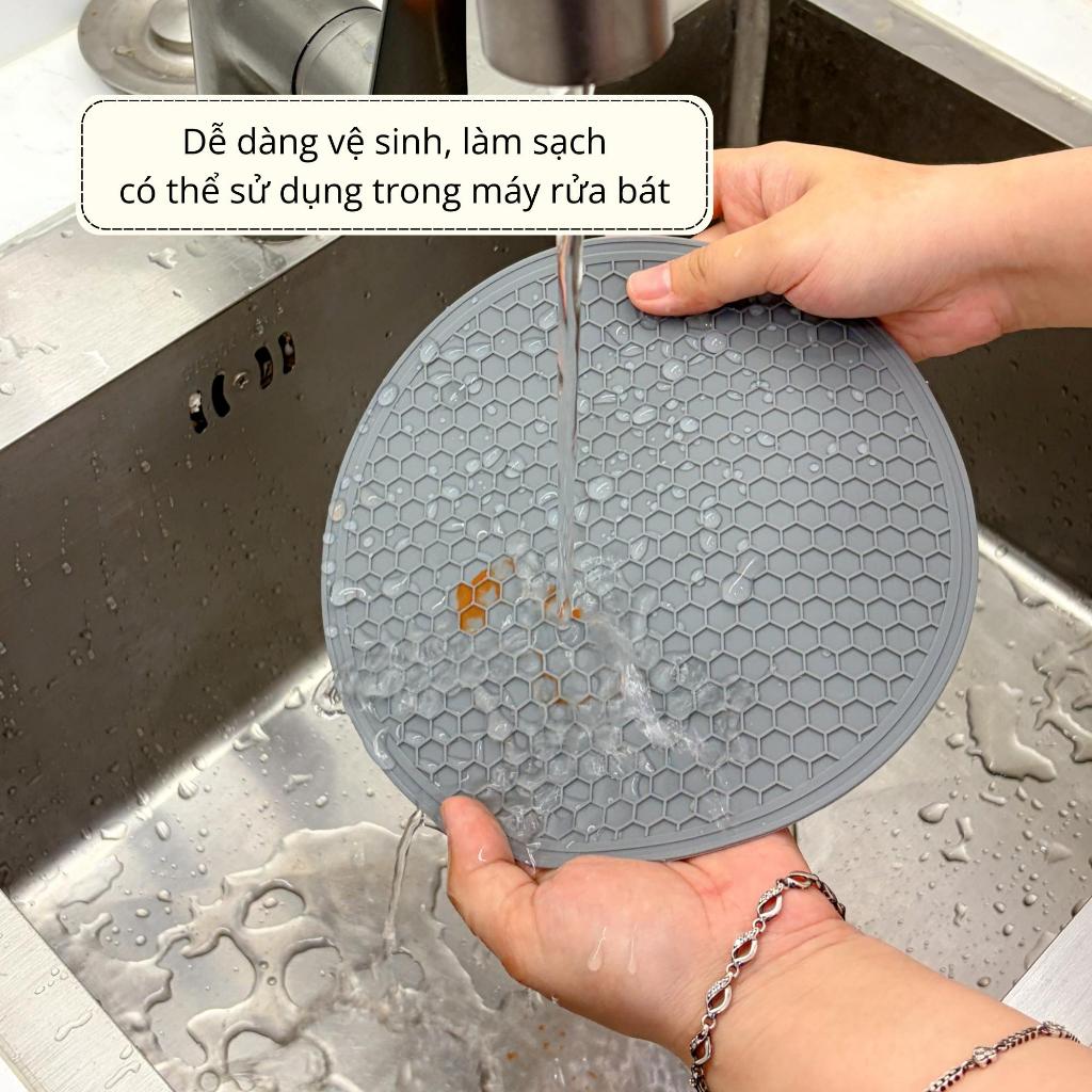 [CHÍNH HÃNG] Miếng lót bếp từ tròn Perfection by M chất liệu silicone chống xước đạt chuẩn FDA