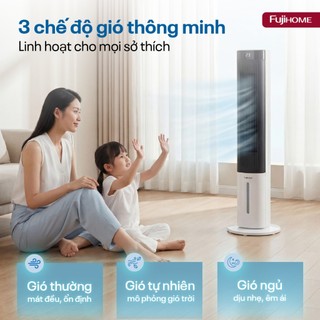 Quạt tháp làm mát bằng hơi nước Fujihome AC-1001C Điều khiển từ xa, tiết kiệm điện, 3 cấp độ gió