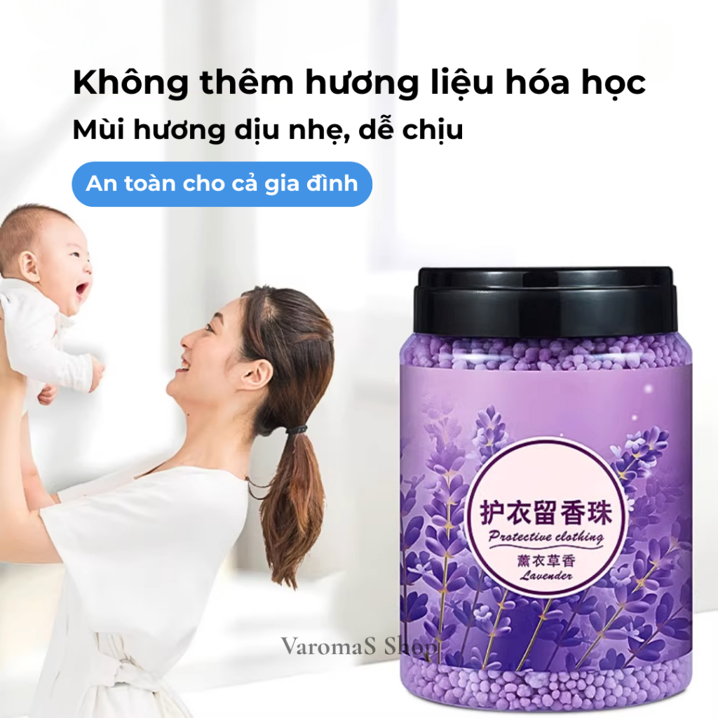 Hạt Lưu Hương Quần Áo, Viên Xả Vải Thơm Varomas Tự Nhiên Dịu Nhẹ Lâu Phai Độc Đáo LH02 800g
