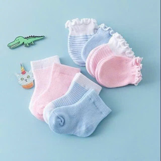 Sét bao chân,bao tay len nhiều mẫu cho bé sơ sinh