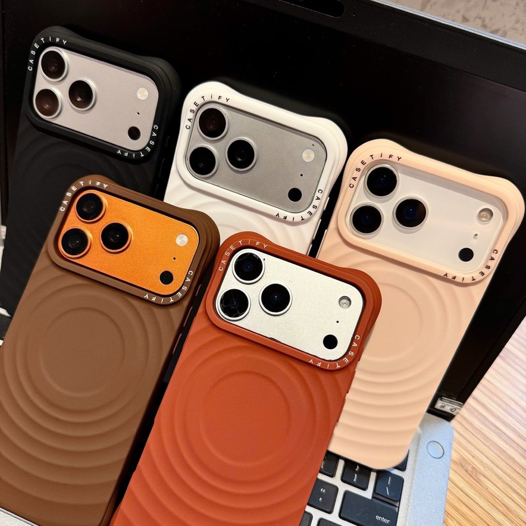 [ HOẢ TỐC HÀ NỘI]Ốp Lưng iPhone Trơn Sóng Tròn Cao Cấp – Chống Trượt, Chống Sốc | Nắng Case