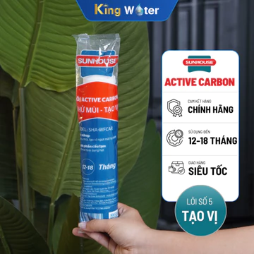 [CHÍNH HÃNG] Lõi Tạo Vị SUNHOUSE Active Carbon SHA-WFCAR - Lõi Số 5 Than Hoạt Tính, Giúp Khử Mùi Màu