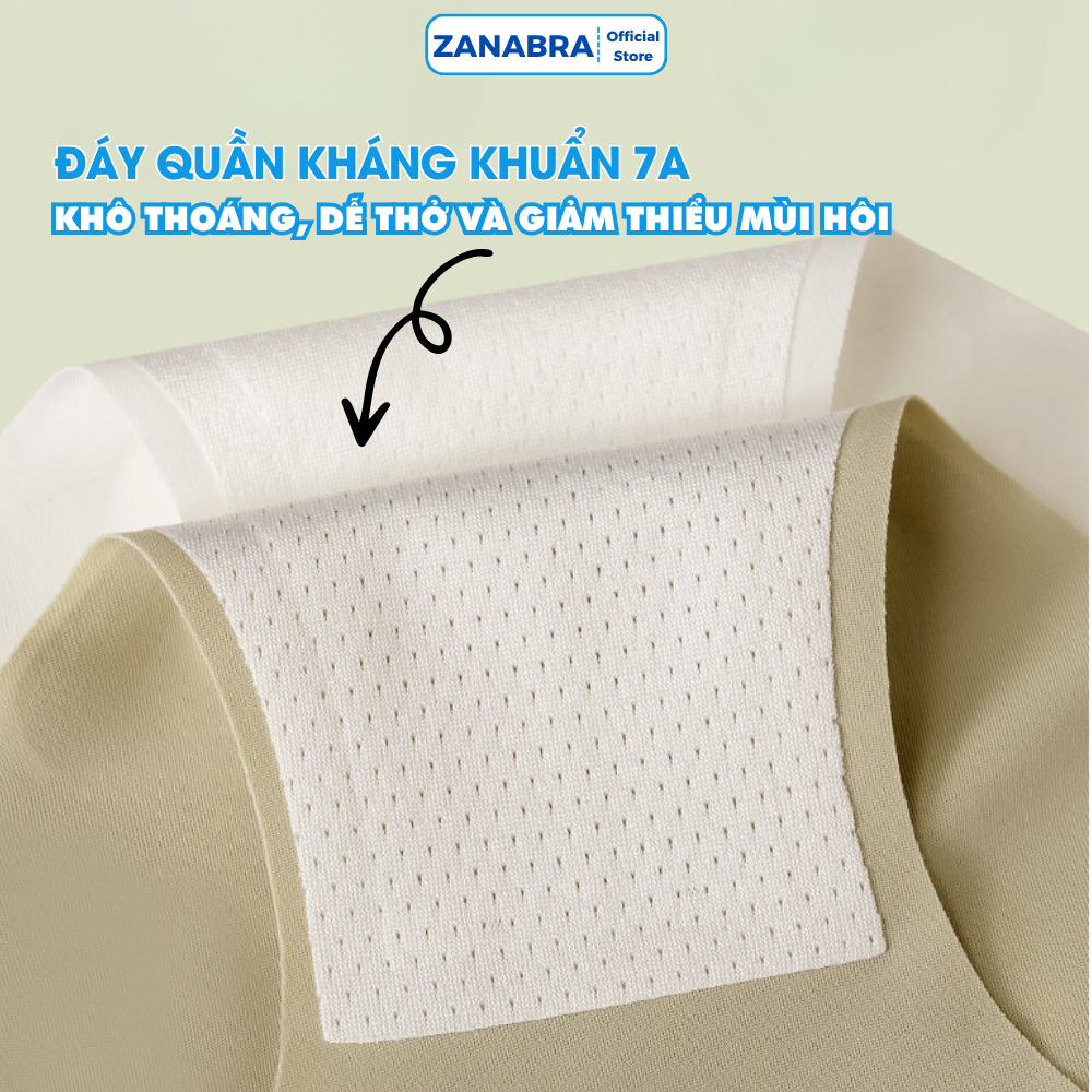 Quần Lót Nữ Su Cao Cấp Đáy Dán Kháng Khuẩn - Quần Chip Nữ Cạp Vừa Ôm Dáng Không Lộ Viền  ZANABRA L057