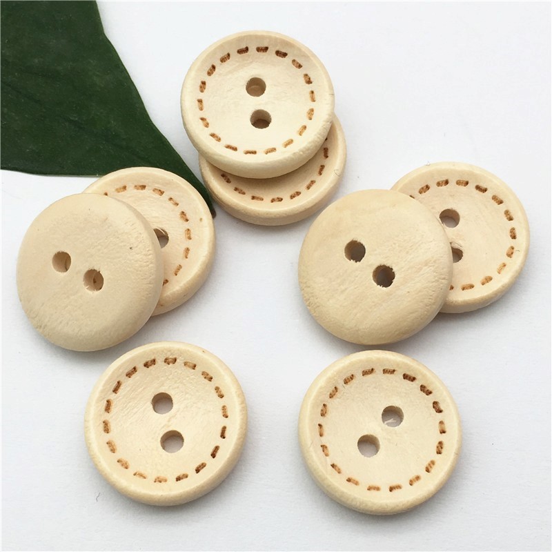Gói 10-50 cúc gỗ vintage size 1.5cm và 2cm | Tiệm Len Của Sam - Sam Crochet