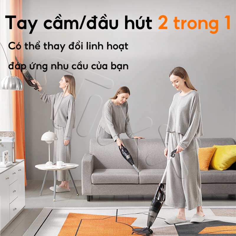 Tixx Quà tặng: năm cái móc treo Máy hút bụi cầm tay 500W Máy hút bụi lau sàn nhà cầm tay đa năng tháo rời