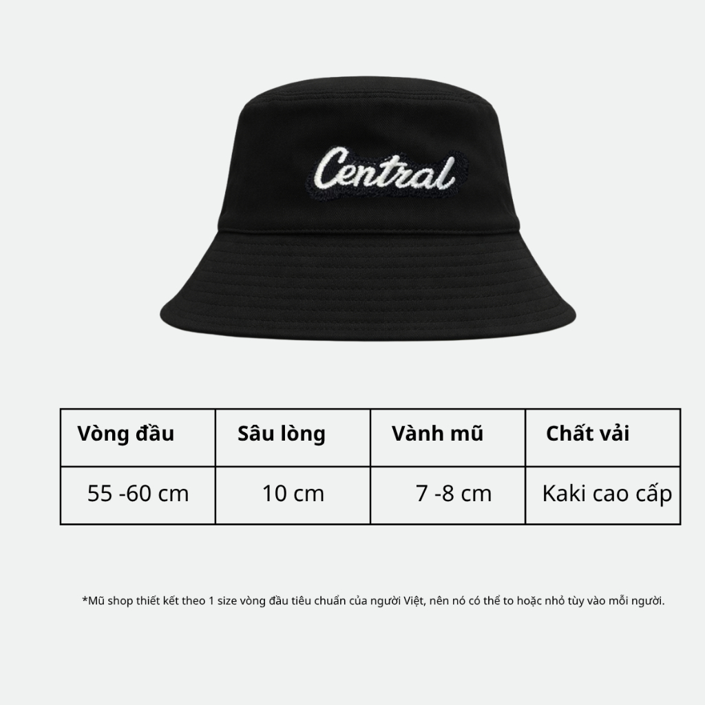 Mũ bucket vành cụp nam nữ,nón tai bèo cụp vành trơn vải kaki, có lớp lót thoáng mát chống nắng tốt