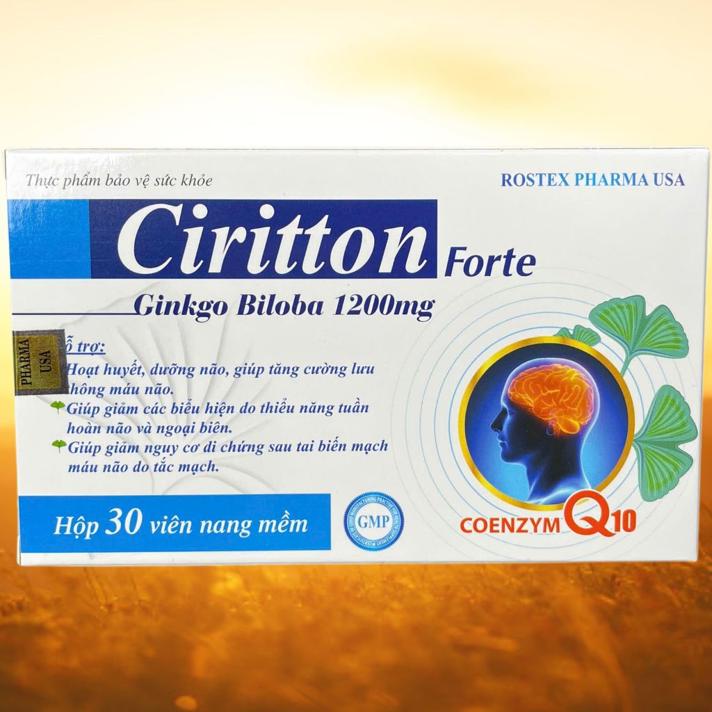 Combo 2 Hộp Ciritton Forte Xanh Dương - Rostex - Vinaphar - Vitamin Thanh Lọc