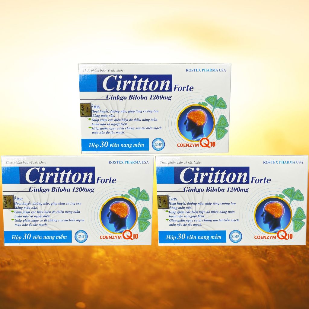 Combo 2 Hộp Ciritton Forte Xanh Dương - Rostex - Vinaphar - Vitamin Thanh Lọc