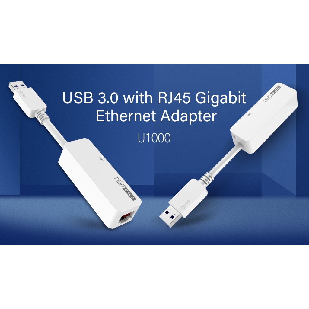 [Hoả Tốc] Bộ chuyển đổi USB 3.0 sang Ethernet RJ45 TOTOLINK U1000 tốc độ 1Gbps dễ sử dụng cho PC Laptop
