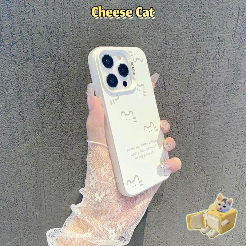 Ốp lưng iPhone hình cún con màu trắng đơn giản cho iPhone 13 14 12 11 15 16 17 Pro Max 16E 7P Vỏ cứng bảo vệ điện thoại