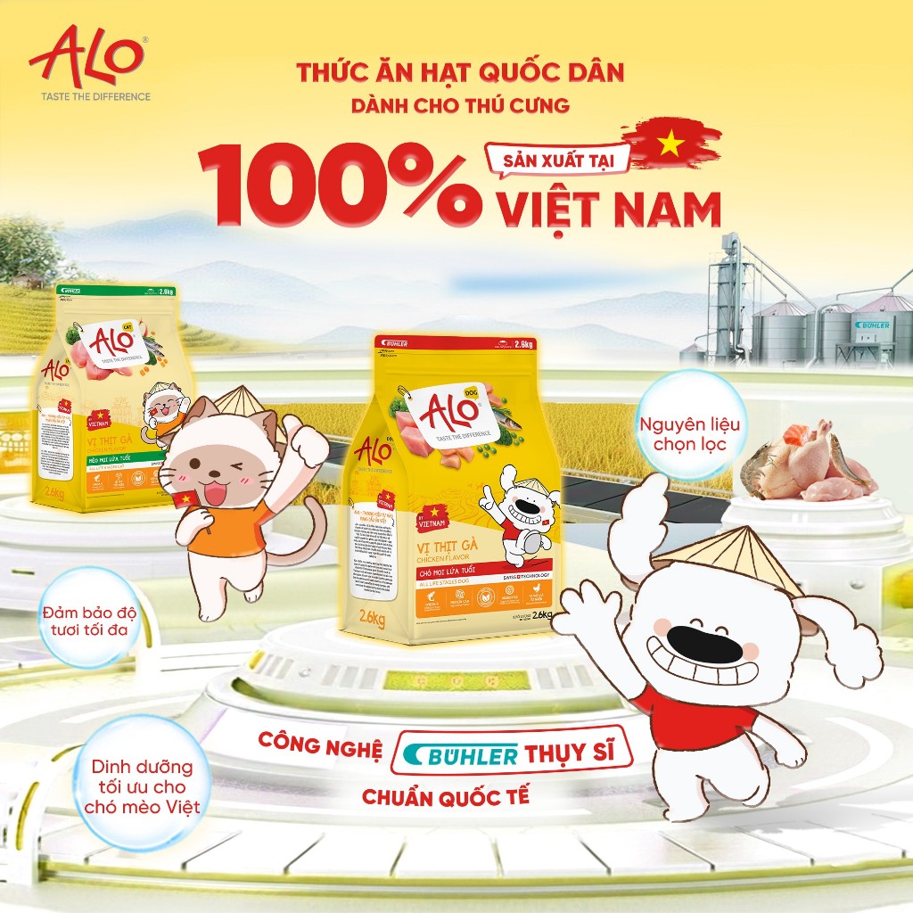 ALO - Hạt Cho Chó Mọi Lứa Tuổi dinh dưỡng chắc khỏe xương