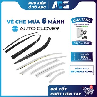 Vè che mưa Đen/Chrome HYUNDAI KONA Chính hãng AutoClover - Keo 3M, không tróc sơn | Phụ kiện ô tô ADG