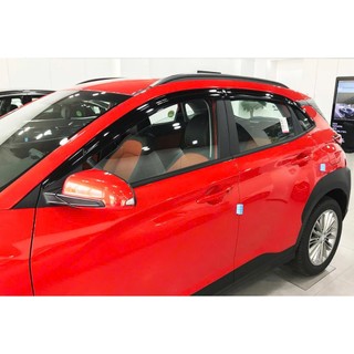 Vè che mưa Đen/Chrome HYUNDAI KONA Chính hãng AutoClover - Keo 3M, không tróc sơn | Phụ kiện ô tô ADG