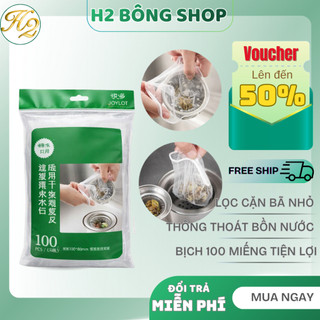 Túi 100 Lưới Lọc Bồn Rửa Chén, Giúp Không Gây Nghẹt Cống