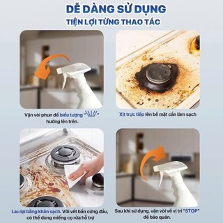 Thùng 3 chai Xịt tẩy đa năng TOPGIA 1 chai  500ml khử mùi, kháng khuẩn hiệu quả
