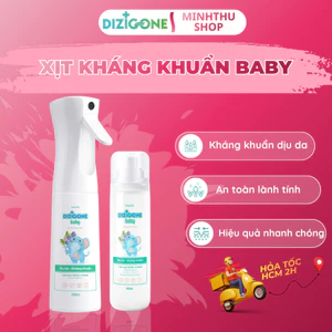 Xịt kháng khuẩn DIZIGONE Baby cho tay chân, đồ chơi, gặm nướu, bảo vệ sức khỏe bé yêu.