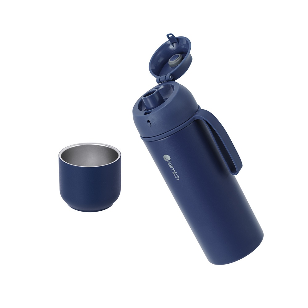 Bộ bình giữ nhiệt thể thao Elmich EL8389NB/BK kèm túi