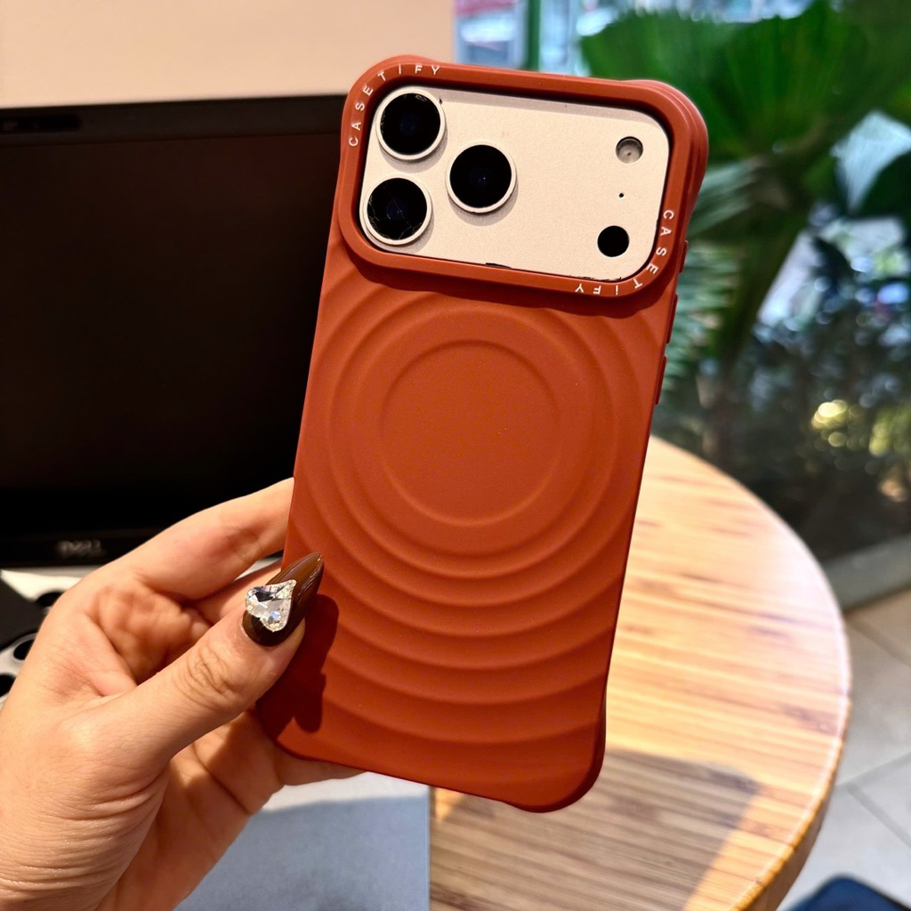 [HOẢ TỐC HÀ NỘI- LINK 2]Ốp Lưng iPhone Trơn Sóng Tròn Cao Cấp – Chống Trượt-Nắng Case