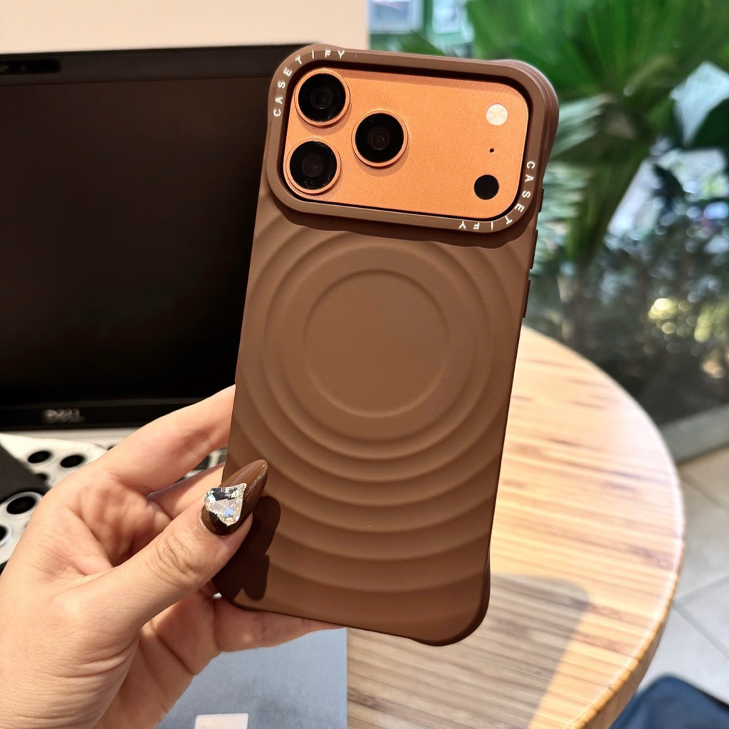 [HOẢ TỐC HÀ NỘI- LINK 2]Ốp Lưng iPhone Trơn Sóng Tròn Cao Cấp – Chống Trượt-Nắng Case