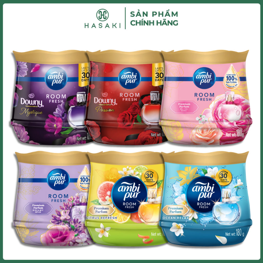 Sáp Thơm Phòng Ambi Pur Hương Nước Hoa 180g Room Fresh Premium Parfum
