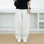 Quần Kaki Nam cạp chun FABUMAN ống Rộng màu Đen Trắng form cong chất Vải kaki đứng Form Cotton bigsize