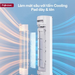 Quạt tháp làm mát bằng hơi nước Fujihome AC-1001C Điều khiển từ xa, tiết kiệm điện, 3 cấp độ gió
