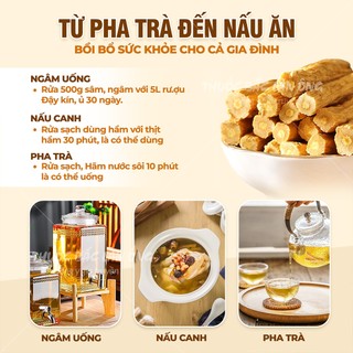Đẳng sâm 500g, đảng sâm khô, sợi to, vàng, pha trà, sắc nước, tốt cho sức khỏe - Thuốc bắc lãn ông