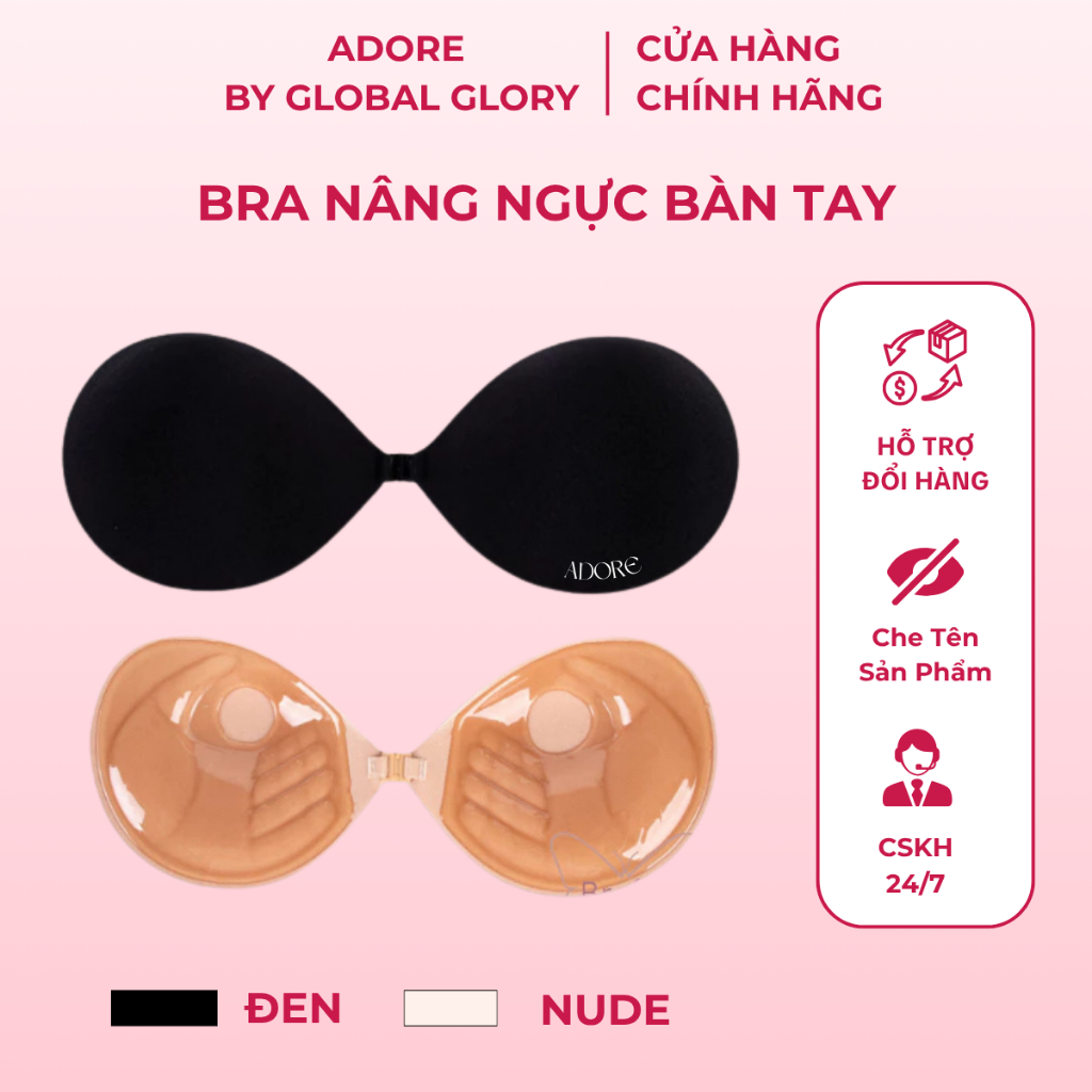 Miếng dán nâng ngực Adore hình bàn tay siêu dày siêu dính, áo dán ngực tạo khe – Hàng chính hãng