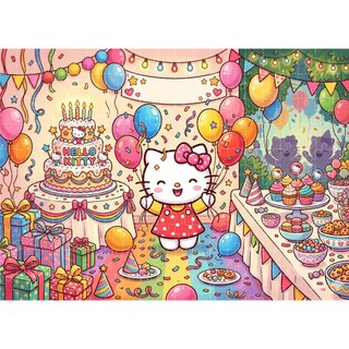 COMBO 4 tranh ghép A3 35 mảnh, 96 mảnh, 204 mảnh Hello Kitty TooYoo TG0099