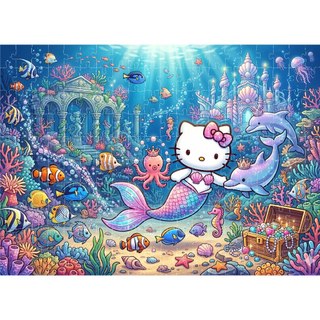 COMBO 4 tranh ghép A3 35 mảnh, 96 mảnh, 204 mảnh Hello Kitty TooYoo TG0099