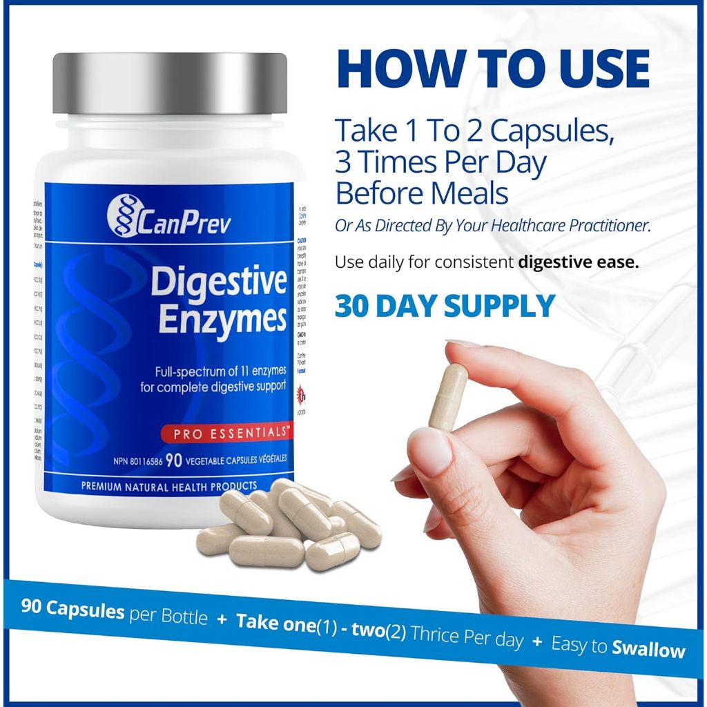 CanPrev Digestive Enzymes – Hỗ Trợ Tiêu Hóa