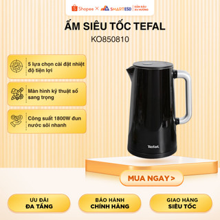 Ấm siêu tốc Tefal KO850810 chính hãng - Đun sôi nhanh, tự ngắt an toàn, thiết kế hiện đại - Bảo hành 24 tháng