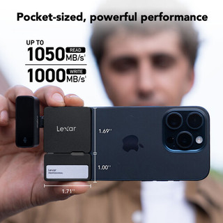 Ổ cứng di động Lexar kèm Hub Go SL400 SSD 1TB/ 2TB, tốc độ đọc 1050Mb/s, 4 cổng type C, BH 3 - 5 năm